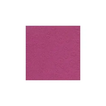 Papírový ubrousek Paper design Ubrousky vytlačované tmavě fuchsiové 16 ks - ubrousek s vytlačeným dekorem 33 cm x 33 cm na slavnostní svatební tabuli