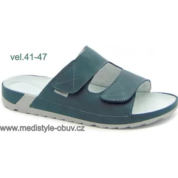 Dámská zdravotní obuv MEDISTYLE VILÉM 5V-J19/A pantofel modrý, --- - 47