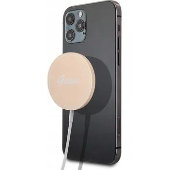 Notebook Guess 15W Magnetická Bezdrátová Nabíječka Gold
