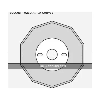 Řezný kotouč BULLMER 0250/1 10-CURVES BS