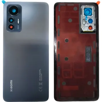 Náhradní kryt pro mobilní telefon Xiaomi 12 Lite 5G zadní kryt baterie černý včetně rámečku krytky fotoaparátu