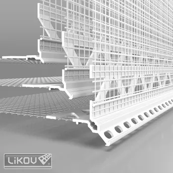 Stavební profil LK-H 03 PVC 100/2500/VERTEX/lišta rohová 3mm 2.5m