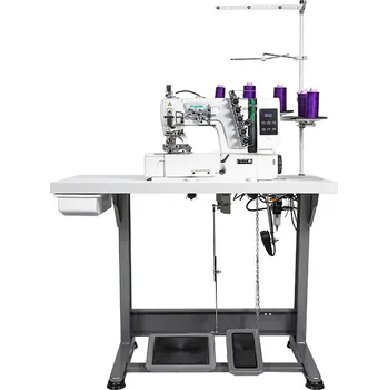 Průmyslový šicí stroj 3-jehlový coverlock - interlock Zoje C5000-356-02 SET + TZ 90000476