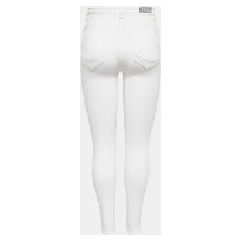 ONLY Jeansy Power 15250153 Bílá Skinny Fit XS_30