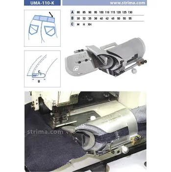 Texi Lemovač pro všívání pásku pro šicí stroje UMA-110-K 95/38 M