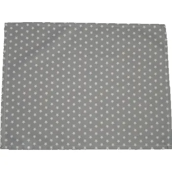 Papírový ubrousek Šatoli.cz Bavlněný ubrousek na svačinu Bílé hvězdičky na šedé