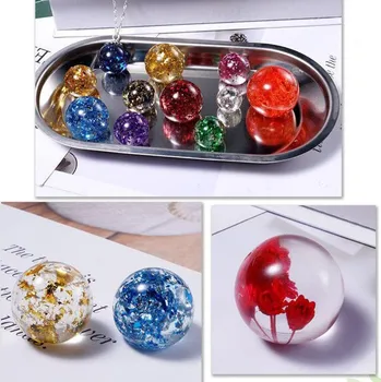 Silikonová forma pro odlévání koule z křišťálové pryskyřice 20mm TO 077-1