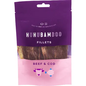 Pamlsek pro psa Huhubamboo hovězí filety 75g