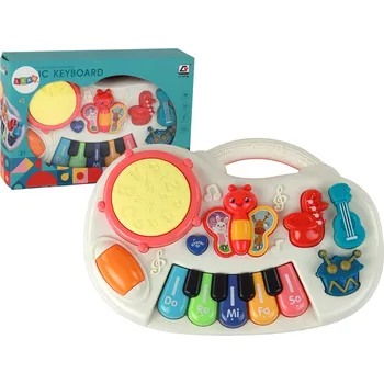 Hudební nástroj pro děti Mamido Vzdělávací hudební piano pro děti s motýlkem