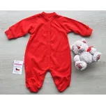 AMÁLKA Bavlněný overal, červený Velikost: 74