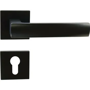 Dveřní kování Hliníkové kování na dveře RK.C36.BOLZANO.PZ.CE, černá