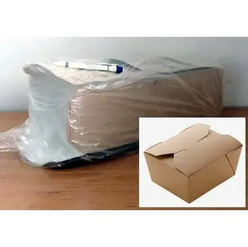 Jednorázové nádobí Foodbox eko papír 1000ml hnědý c=50ks hranatý