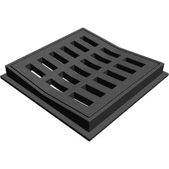 kanalizace Rošt s rámem prohnutý MYJAVA®, zatížení C250 500x500