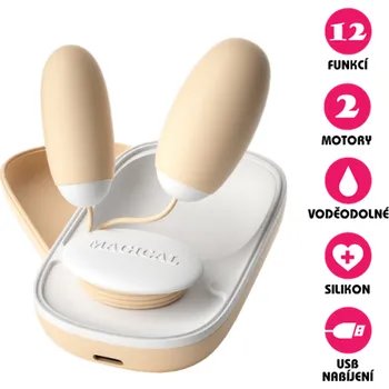VšeNaSex.cz Vibrační duální vajíčko USB Magic Box Eggs