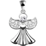 Majya Stříbrný přívěsek ANDĚL se zirkonem Ag/; ≤1,47 g 10001