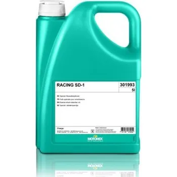Tlumičový olej MOTOREX RACING SD1 balení 5 litrů (pro zadní tlumiče závodních motocyklů s vysokým viskozitním indexem)