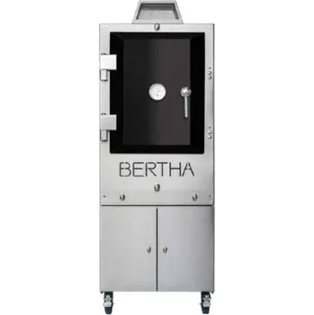 Zahradní gril Bertha Professional Original pec-gril-udírna červená