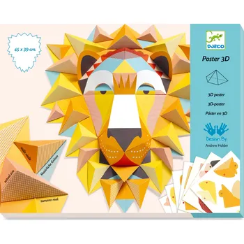 Dekorace do dětského pokoje DJECO 3D dekorace Lev