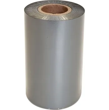 Pásek do tiskárny TTR páska 90mm x 100m, KBMT SILVER, stříbrná, OUT, vosk-pryskyřice