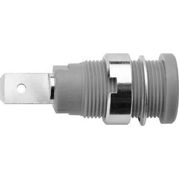 Elektrická zásuvka Schützinger DI SEB 6452 Ni / GR bezpečnostní vestavná zásuvka 4 mm šedá 1 ks