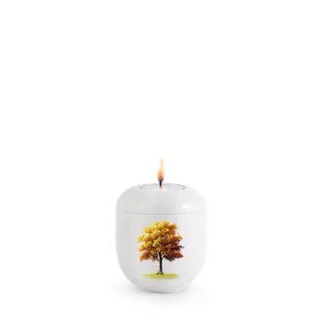 Smuteční dekorace Keramická miniurna Silva - Podzimní javor