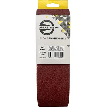 Brusný papír PROFESSIONAL ABRASIVES Pás do ručních brusek 75x533mm zr. 36 (3ks)