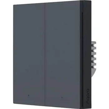 vypínač AQARA Smart Wall Switch H1(No Neutral, Double Rocker), šedý