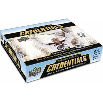 Sběratelská karetní hra 2022-2023 NHL Upper Deck Credentials Hockey Hobby Box