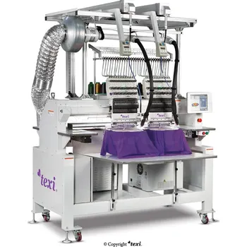 Průmyslový vyšívací stroj TEXI 1502 TS PREMIUM LC SET s čepicový rámečkem a stojanem