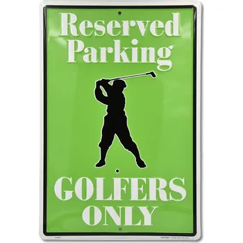 Plechová cedule Plechová cedule Golfers Only Reserved Parking 45 cm x 30 cm