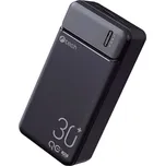 Powerbanka C-tech 30000mAh, Li-Pol, 20W, QC, PD, USB-C/USB-A/micro