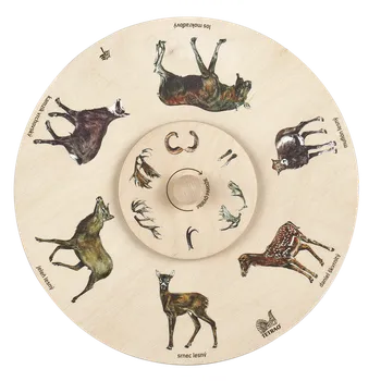 Pojezdové kolečko Vzdělávací otočné kolo TETRAO - přiřaď paroží