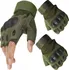 Rukavice Verk 14424 bezprstové taktické rukavice zelené/khaki