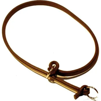 Obojek pro psa Stahovací obojek z kulaté kůže - délka 55cm