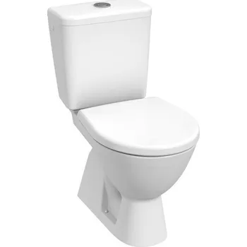 WC sada Kombiklozet, vertikální odpad Lyra Plus Bílá/s armaturou Dual Flush, boční napouštění H8263870002413