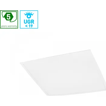 LED panel LED back-lit panel 600x600 40W UGR19 5400 lm 3000K, záruka 5 let