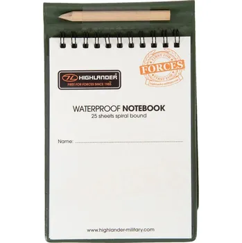 Blok PRO-FORCE Blok/zápisník voděodolný, včetně tužky a podložky, 25 listů