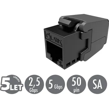 Samořezný keystone Solarix CAT5E UTP SXKJ-5E-UTP-BK-SA