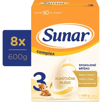 Kojenecká výživa Sunar Complex 3 (8 x 600 g)