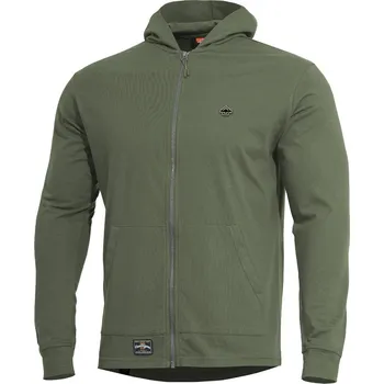 Pánská mikina PENTAGON Mikina AGIS s kapucí ZELENÁ velikost: XXL