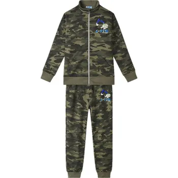 MASKÁČOVÁ TEPÁKOVÁ SOUPRAVA JK9530 Velikost: 110, Barva: Zelený maskáč/ modrý nakladač