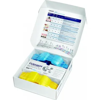 zubní pasta Curasept Biosmalto Impact Mousse Action (Mint), 150ml + 20ks nosičů (M+L)