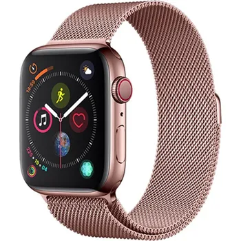 Řemínek na hodinky DEVIA řemínek pro Apple Watch 45mm / 44mm / 42mm - nerezový - Rose Gold růžový
