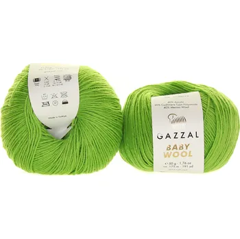 Příze Gazzal Baby Wool 838 zelená