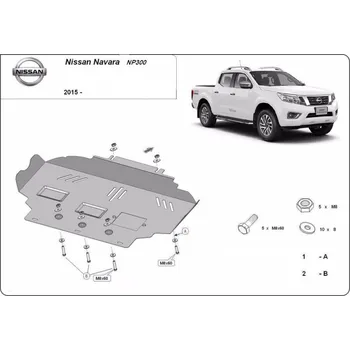 Kryt motoru Kryt pod motor NISSAN NAVARA Platform/Chassis (D23) - Plech - 8595698043740