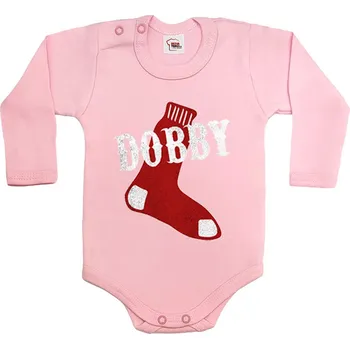 Kojenecký body Dětské body Dobby, Barva Světlá růžová, Velikost 86 / 12-18m, Canvas Dětské body Bezvatriko.cz 2311