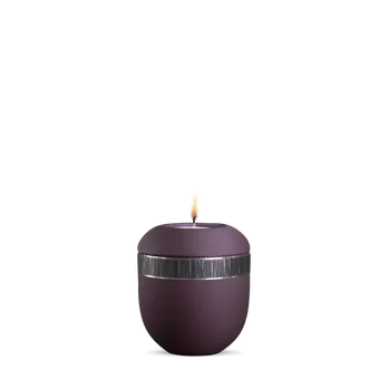 Smuteční dekorace Keramická miniurna Veta - Fialová