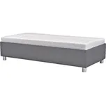 FALCO Polohovací válenda Flynn 90x200 cm, světle šedá, s úložným prostorem, BLANÁŘ