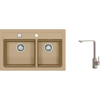 Granitový dřez Alveus SET ATROX 50 / 55 + BATERIE AFRA 55 + 5 % sleva v košíku s kódem SLEVA5