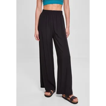 Ladies Wide Leg Viscose Pants - black M